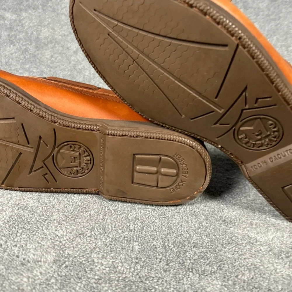 Mephisto Spinnaker Boat Shoes Tan Leather Mens 8 Deck Shoes Air-Relax 7223838074